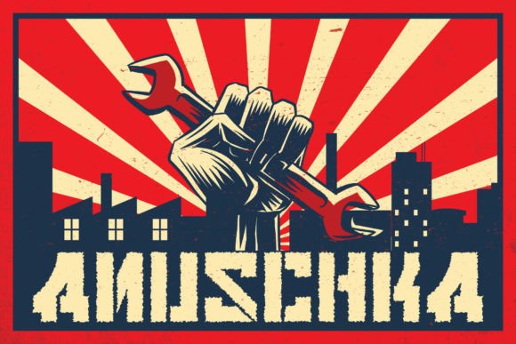 Anuschka: A Display Font with Soviet-Era Character for Bold Branding