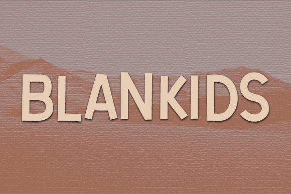 Blankids, a Display Font for Fresh Web Design
