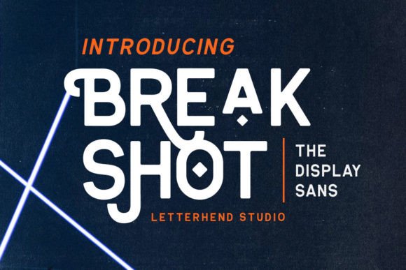 Break Shot: A Bold Sans Serif Font for Makers and Sellers