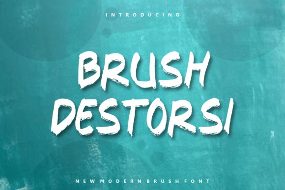 Brush Destorsi: A Bold Display Font for Makers and Crafters