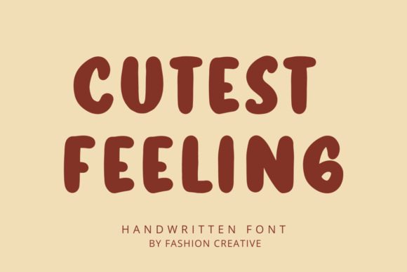 Cutest Feeling: A Lovely Display Font for Editorial Charm