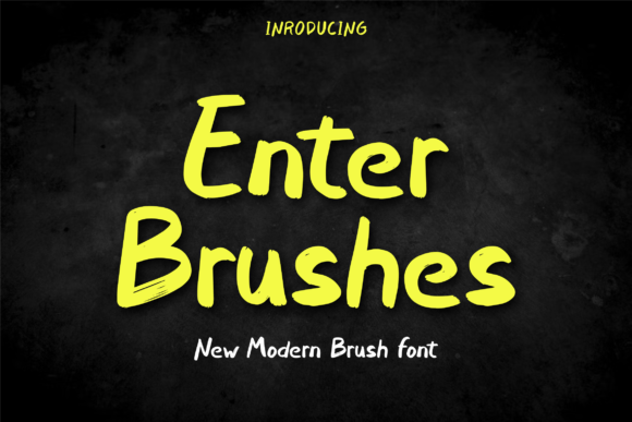 Enter Brushes: A Bold Display Font for Digital Design