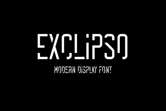 Exclipso: A Clean and Modern Display Font for Brand Design