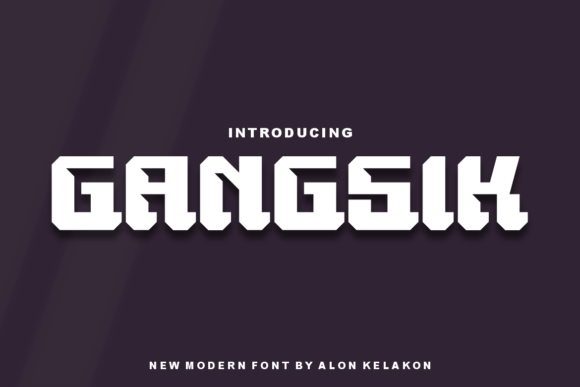 Gangsik Display Font: Testing the Bold Typeface for Digital Branding