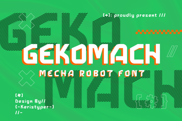 Gekomach Typeface Brings Bold Edge to Editorial Layouts