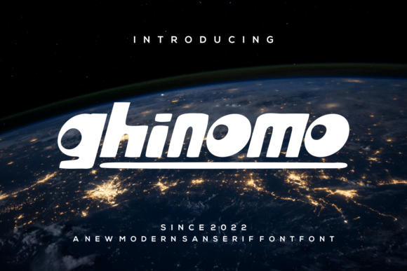 Ghinomo, a Sweet Display Font for Maker Labels