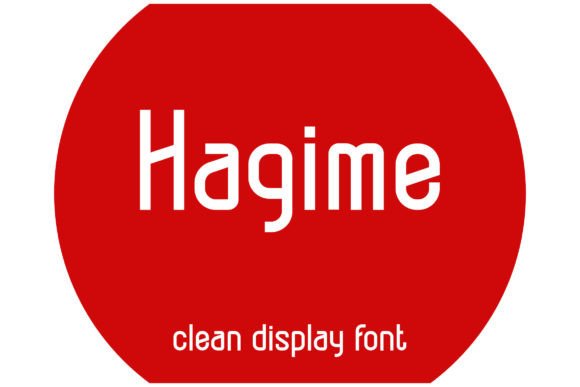 Hagime: A Refined Display Typeface for Editorial Projects
