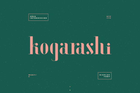 Kogarashi: A Whimsical Display Font for Campaign Creatives