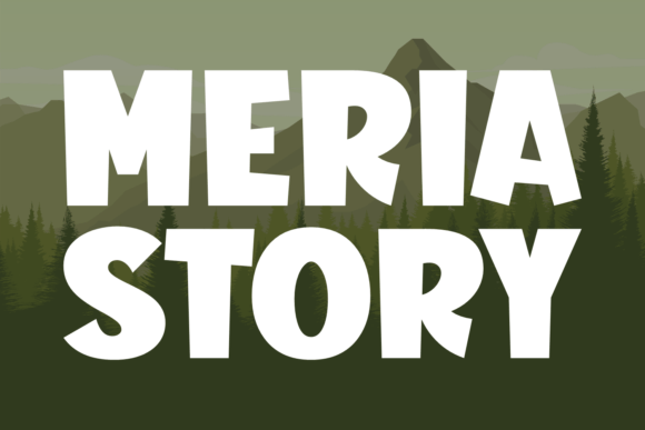 Meria Story: A Playful Display Font for Makers