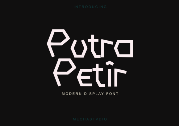 Putra Petir: A Modern Display Font with Playful Character