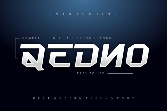 Qedno: A Bold Display Font for Editorial Design