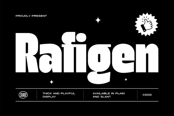Rafigen: A Thick Playful Display Typeface for Stronger Campaign Visuals