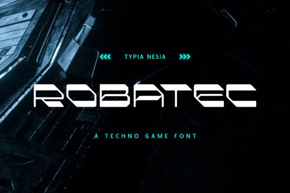 Robatec Display Font for Bold Sci-Fi Crafts