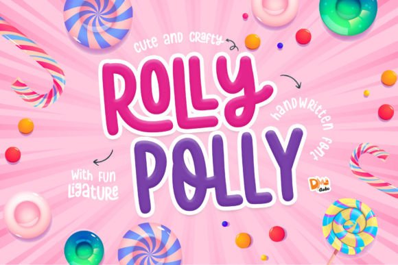 Rolly Polly: A Cute and Crafty Display Font for Editors