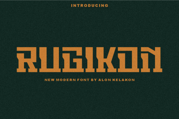 Rugikon: A Cool Display Typeface That Shifts Brand Mood