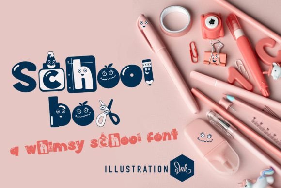 School Box Font: A Hand-Crafted Display Typeface for Publishers