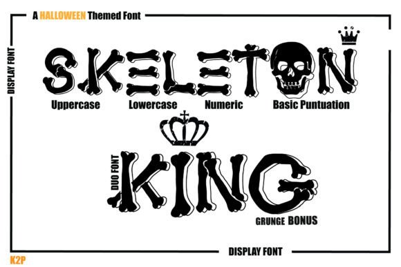 Skeleton King: A Display Font with Spooky Editorial Charm