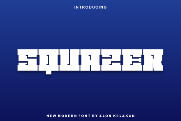Squazer: A Bold Display Font for Creative Makers