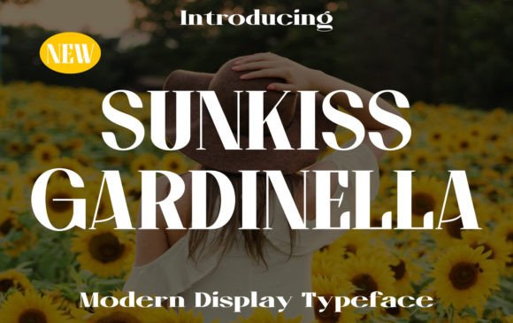 Sunkiss Gardinella: A Display Font That Warms Up Handmade Design