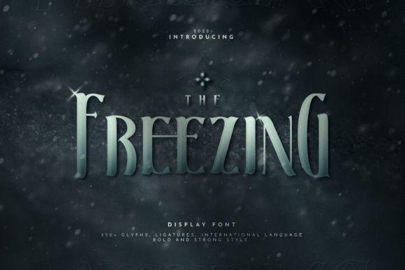 The Freezing: A Dynamic Display Typeface for Bold Digital Branding