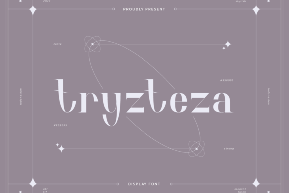 Tryzteza: A Refined Display Font for Calm, Chic Publishing