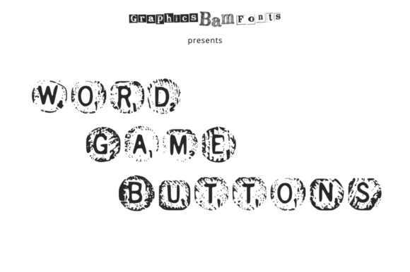 Word Game Buttons: The Display Font That Commands Attention
