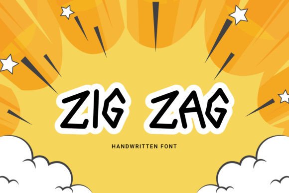 Zig Zag: A Playful Display Font for Small Business Branding
